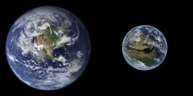 Earth and Terraformed Mars