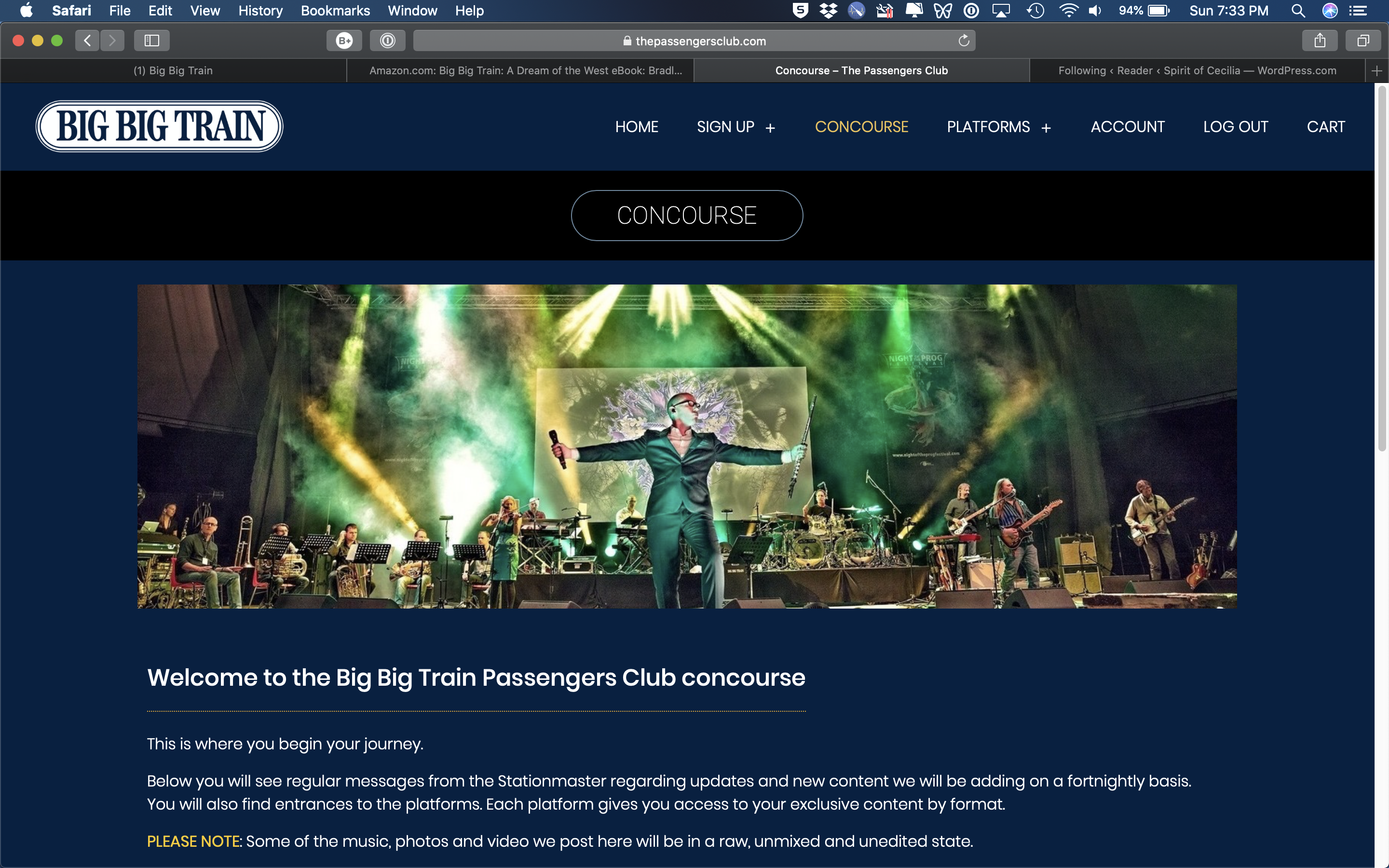 Greg Rougly Big Big Train's Passenger Club: update #3 | Spirit of Cecilia